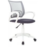  Кресло Бюрократ CH-W696 Grey на колесиках, сетка/ткань, серый 