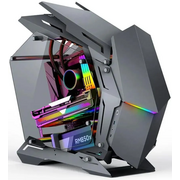  Корпус JONSBO MOD-3 Mini Gray без БП, боковые панели из закаленного стекла, mini-ITX, micro-ATX, серебристый 