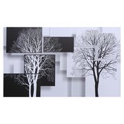  Картина на холсте "Чёрно-белое искусство" 60х100 см (7090355) 