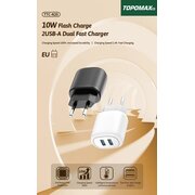  СЗУ TOPOMAX TTC-N20 Fast Charger, 2USB, 10W, 2,4А белый 