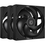  Вентилятор ID-COOLING AS-120-K Trio (3 in 1) 120x120x25мм (PWM, резиновые углы, черный, 300-2000об/мин, супертихий) Box 