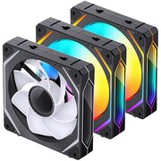  Вентилятор JONSBO ZL-120BR(3 in 1) Black 120х120х25мм Reverse (ARGB LED, 800-1800об/мин, черный) Retail 