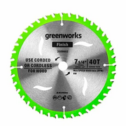  Диск пильный GREENWORKS 2943307 184x20х40T 