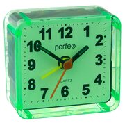  Часы-будильник PERFEO PF_C3089 Quartz PF-TC-001 зелёные 