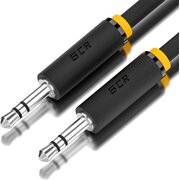  Кабель аудио Greenconnect GCR-AVC1114-0.5m jack 35mm/jack 35mm 0.5m черный стерео 