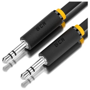  Кабель аудио Greenconnect GCR-53814 jack 3,5mm/jack 3,5mm 1.5m черный стерео 