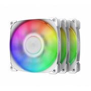  Комплект вентиляторов Geometric Future Squama 2501W (1F2501W312001) Triple Pack / 120mm, 2000 RPM, 80.81 CFM, 34.2 dBA, 5V ARGB, White 