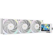  СВО Thermalright Mjolnir Vision 360 ARGB (M-Vision-360-WH-ARGB) Soc-AM5/AM4/1151/1200/2066/2011/1700 белый 4-pin 27dB Al LCD Ret 