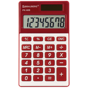  Калькулятор BRAUBERG PK-608-WR (250521) бордовый 