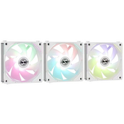  Комплект вентиляторов (3шт.) Lian Li Uni Fan AL120 V2 White /UF-AL120V2-3W/ G99.12ALV23W.R0/ 120x120x28мм (PWM, ARGB, 250-2000 об/мин, 28.7dBa) 