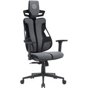  Кресло Cactus CS-CHR-DUO-GYBK серый/черный с подголов. крестов. сталь 