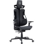  Кресло Cactus CS-CHR-DUO-BBK черный кожзам с подголов. крестов. алюминий 
