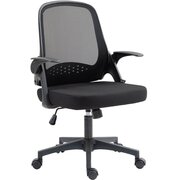  Кресло Cactus CS-MC212-BK черный низк.спин. крестов. пластик 