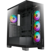  Корпус Azza Cove черный (CSAZ-570B Cove) без БП ATX 4x120mm 1xUSB2.0 1xUSB3.0 1xUSB3.1 audio bott PSU 