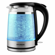 Электрочайник Hyundai HYK-G3036 черный/прозрачный 