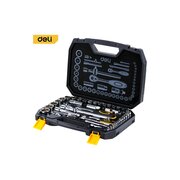  Набор торцевых головок и ключей Deli DL1044 44 предмета 