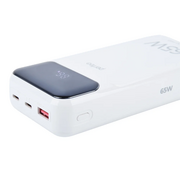  Powerbank Perfeo PF_E1637 Laptop 65W 20000mAh LED дисплей PD+QC 3.0 2Type-C 1 USB, max 65W White 