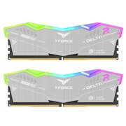  ОЗУ DDR5 TEAMGROUP T-Force Delta RGB Eco (FF2D532G6400HC32ADC01) 32GB (2x16GB) 6400MHz CL32 (32-39-39-84) 1.35V / Silver 