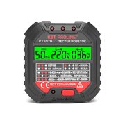  Тестер розеток и УЗО КВТ КТ 107D Proline (86321) 