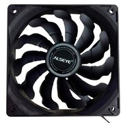  Вентилятор ALSEYE S120-F, 120mm, 500 - 1700 RPM, 33.8dB, 66CFM, 4Pin PWM, черный 