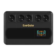  ИБП Exegate EX295686RUS Neo Smart BU-1000.LCD.AVR.5SH 1000VA/500W, цветной LCD-дисплей, AVR, 5*Schuko, Black 