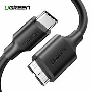  Кабель UGREEN US312 20103 USB-C to Micro B Cable M/M 1m Black 