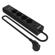 Сетевой фильтр Philips CHP8246BA/51 2м, 4 розетки черный (коробка) 