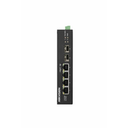  Коммутатор неуправляемый Hikvision DS-3T0506HP-E/HS 4x1Гбит/с 2SFP 3PoE+ 1PoE++ 60W 