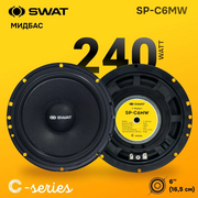  Колонки автомобильные Swat SP-C6MW без решетки 