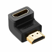  Адаптер UGREEN HD112 20109 HDMI Male to Female Angled Down Adapter Black 