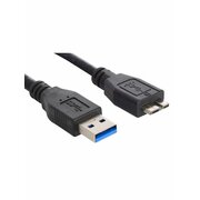  Кабель Buro MK30-AM-0.5 micro USB 3.0 B m-USB A m 0.5м черный 