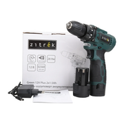  Дрель-шуруповерт Zitrek Green 12V Plus (085-1014) аккумуляторная с АКБ и з/у 