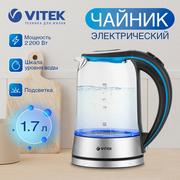  Электрочайник Vitek VT-7028 прозрачный 