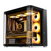  Корпус JONSBO TK-2 Black без БП ATX БП, mini-ITX, micro-ATX, черный 