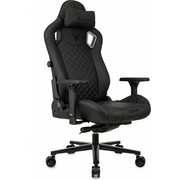  Кресло игровое Knight Craft черный эко.кожа крестов. металл 