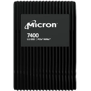  SSD Micron 7400 Max (MTFDKCC1T6TFC-1AZ1ZABYY) 1.6TB NVMe U.3 (15mm) PCIe NVMe Gen4 1x4 (v1.4) R6500/W2200MB/s 3D TLC MTTF 2М 430K/224K IOPS 