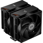  Кулер PcCooler RT620 Digital BK (250W, 4-pin PWM, LED temp., 157mm, , 6x6mm, 2x120mm, 73.32CFM, 34.9dBA, 2200RPM) 