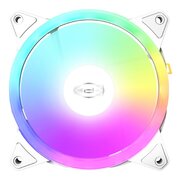  Кулер PcCooler F3 T120 ARGB WH (120x120x25mm, 4-pin PWM, 46CFM, 21.6dBA, 1800RPM, White) 