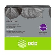  Картридж ленточный Cactus CS-DK11202 DK-11202 черный для Brother P-touch QL-500, QL-550, QL-700, QL-800 