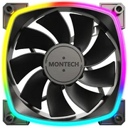  Вентилятор Montech RX120 Reverse ARGB (RX120 PWM Black) 120х120x25 черный 4-pinRet 