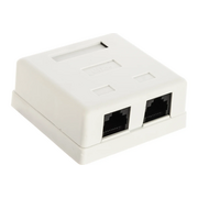  Розетка RJ-45+RJ-45 TWT TWT-SM2-4545-WH 