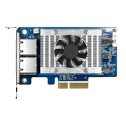  Сетевая карта QNAP QXG-10G2T-X710 LAN Expansion Card, PCIe Gen3 x4, Two 10GbE (10G / 5G 2.5G 1G 100M)) Ports with SR-IOV and iSCSI, Block-based, Suppo 