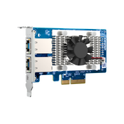  Сетевая карта QNAP QXG-10G2T Dual-port BASET 10GbE network expansion card; low-profile form factor; PCIe Gen3 x4 