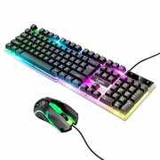  Клавиатура HOCO GM18 Luminous gaming keyboard and mouse set черный 