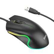  Мышь HOCO GM19 Enjoy gaming luminous wired mouse black 