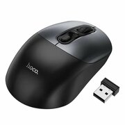 Мышь HOCO GM28 2.4G business wireless mouse black металически-серый 
