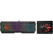  Комплект клавиатура и мышь A4TECH Bloody B1700 (B1700 (B140N + ES7 + BP-50M), USB черный 