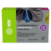  Чернила Cactus CS-BTD60/BT5000set голубой/пурпурный/желтый/черный набор 3x48мл для Brother HL-T4000DW, DCP-T510W, DCP-T710W, MFC-T810W, MFC-T910DW 