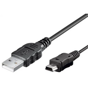  Кабель 5bites UC5007-018C USB2.0, AM/min 5pin, 1.8м 