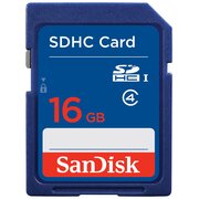  Карта памяти SanDisk SDHC 16GB Class 4 (SDSDB-016G-B35) 